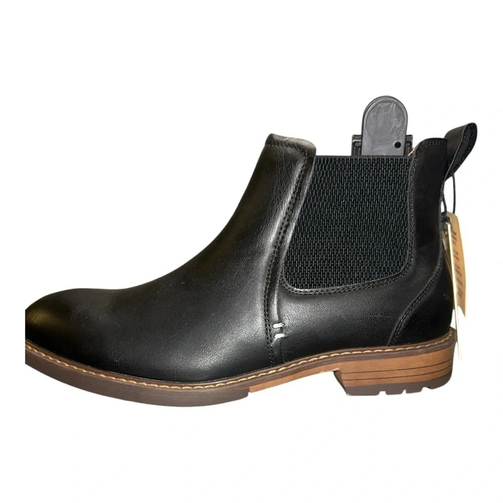 Madden NYC NWOB Vegan Leather Black Chukka Side Zip Ankle Boots Men’s 7